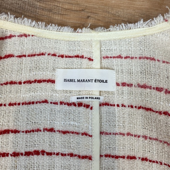 Isabel Marant Etoile Cream Striped Jacket - Picture 10 of 15